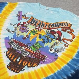 Grateful Dead & Company 2017 Tour T-Shirt Mens XL Multicolor Crew Neck Graphic